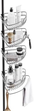 Zenna Home Tension Pole Shower Caddy Corner Organizer, Adjustable Standing by ZennaHome