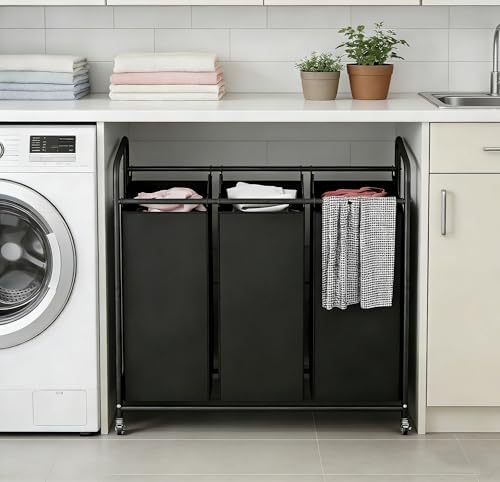 LINZINAR 3 Section Laundry Hamper - Image 5