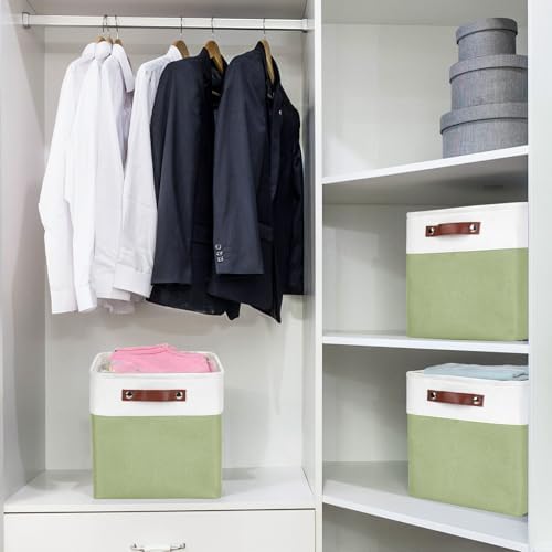 Bagnizer Collapsible Fabric Storage Cubes 11x11 Cube Storage Bins, 4 Pack - Image 3