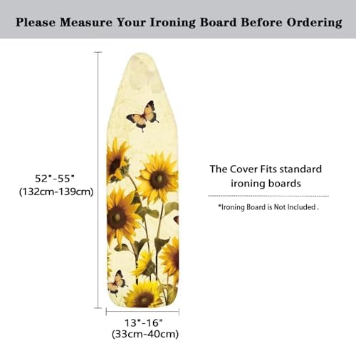 Flashideas Sunflower Pattern Ironing Board Cover Universal Stretchy Stain - Image 6