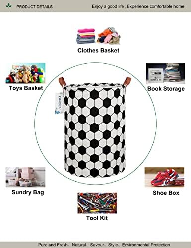 Round Geometric Hexagon Laundry Basket Hamper - Image 3