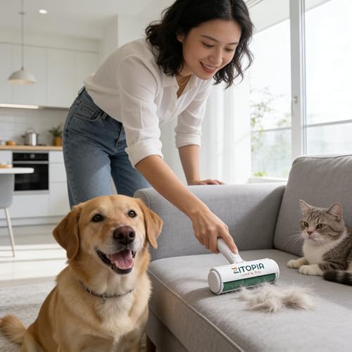 Pet Hair Remover Roller for Dogs & Cats, Couch & Carpet - Image 6