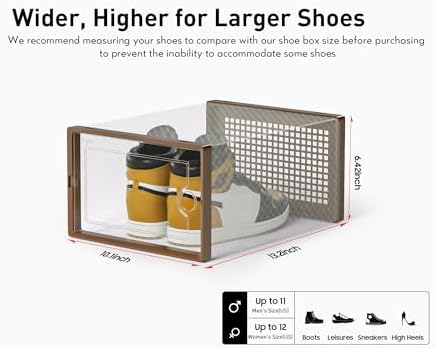 Kuject X-Large Shoe Storage Boxes 12 Pack - Image 2