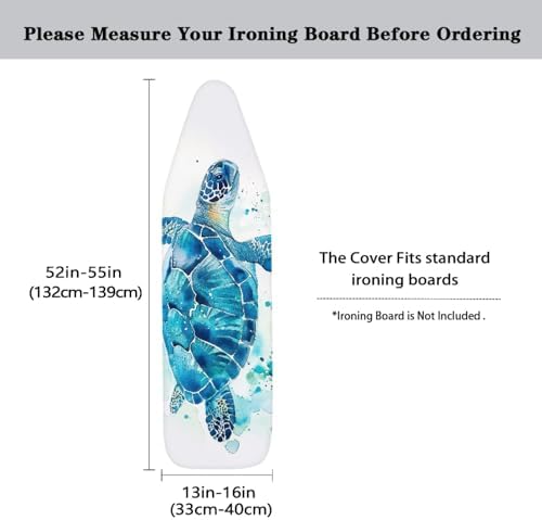 GLENLCWE Blue Sea Turtle Ironing Board Cover - Image 5