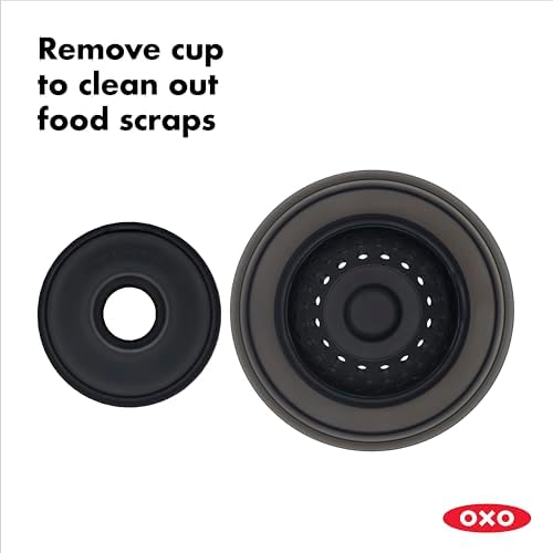 OXO Good Grips 2-in-1 Sink Strainer Stopper, Kitchen Sink Stopper - Image 4