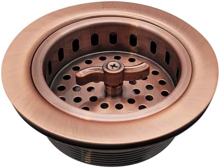 Westbrass A213-11 3-1/2" Wing Nut Twist Style Large Kitchen Sink Basket Strainer - Image 7