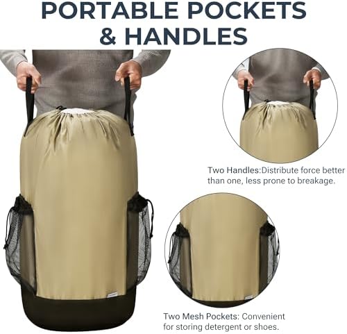 Travel Heavy Duty Backpack Laundry Bag - Image 4