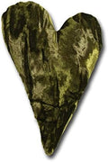 4" Handmade Velvet Essence Heart Sachet Pillow – Flaxseed Fill, Lavender Scented by CandiAndi