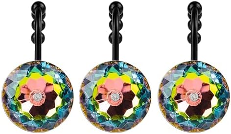 Sunlit Luxury Design Glitter Round Colorful Diamond Crystal Gem Bling - Image 2