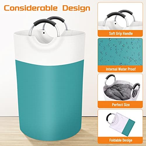 BlissTotes 75L Laundry Basket, Freestanding Collapsible Hamper - Image 3