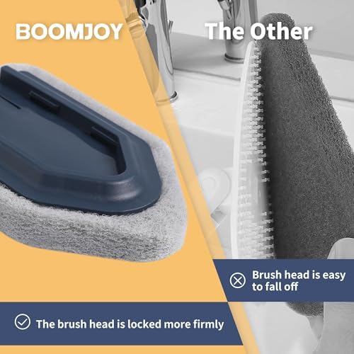 BOOMJOY Tub Cleaner Brush with Long Handle, No Scratch Shower Cleaning Brush - Image 5