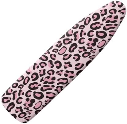 Pink Leopard Print Design Tabletop Ironing Board Cover and Pad Standard Ironing by Darisoco