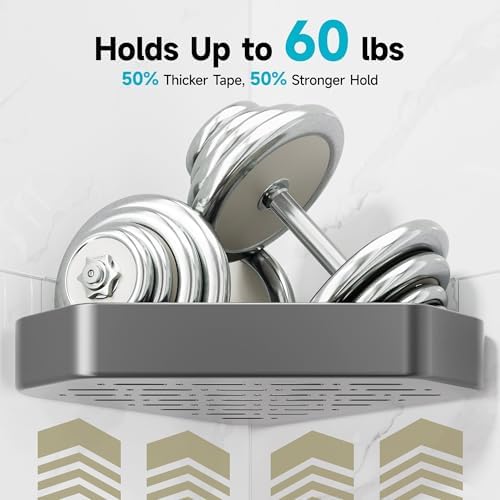 Veken Aluminum Corner Shower Caddy 4-Pack, Never Rust&Large Capacity - Image 5