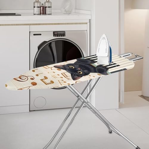 Cat Piano Print Ironing Board Cover Protector Music Note Print Iron Board Cover - Image 2