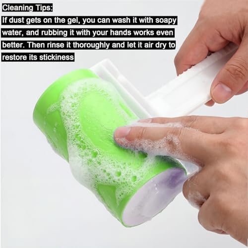 Reusable Washable Lint Roller 5 Pack, Sticky Mini and Medium Size - Image 3