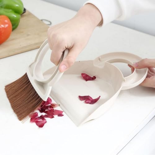 Mini Handheld Broom and Dustpan Set, Small Dustpan and Brush Set, Desktop - Image 3