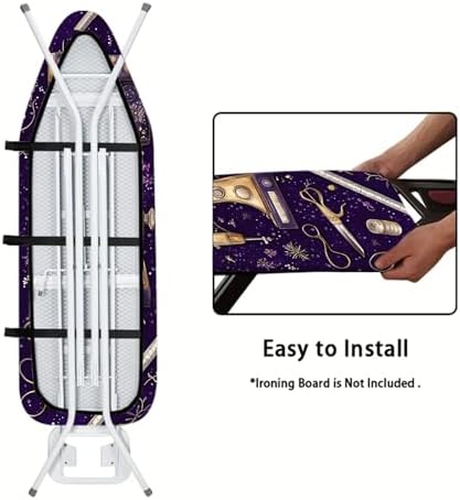 Nuxovilar Purple Sewing Machine Ironing Board Cover 15x54 Polyester - Image 5
