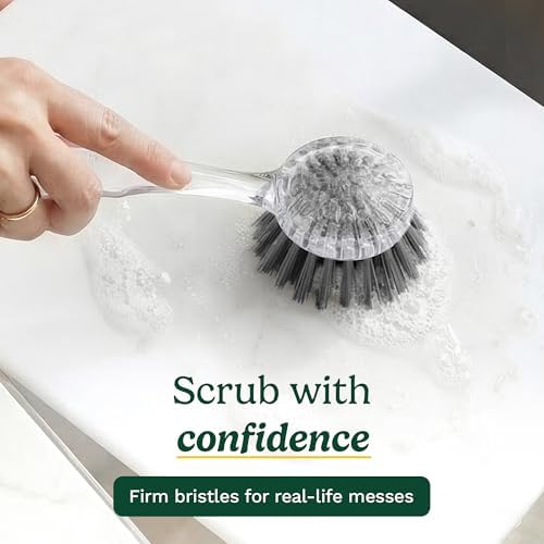 Cuisinart Dish Brush with Handle, 2 Pack, Firm Bristles - Image 3