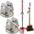 MUTUACTOR Magnetic Broom Holders, No Drilling 10lbs Magnetic Hooks Broom Mop by MUTUACTOR