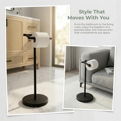 FORIOUS Commercial Toilet Paper Holder Wall Mount Bathroom Tissue Holder - Image 2