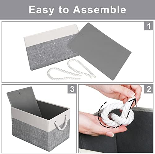 Fab totes Storage Bins 6-Pack, Foldable Storage Baskets - Image 5