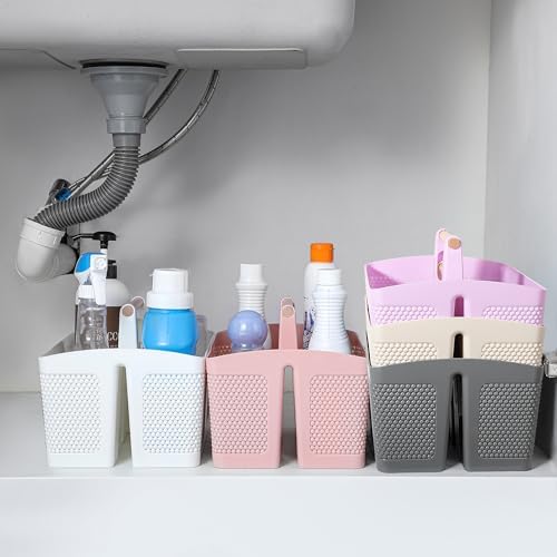 rejomiik Plastic Shower Caddy, Portable Shower Basket - Image 6