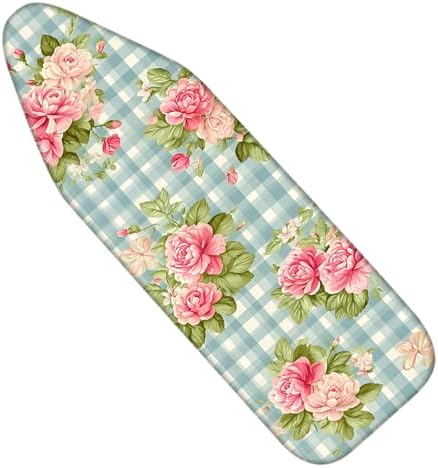 Nuxovilar Plaid Floral Cotton Ironing Board Cover 15x54 Fabric by Nuxovilar