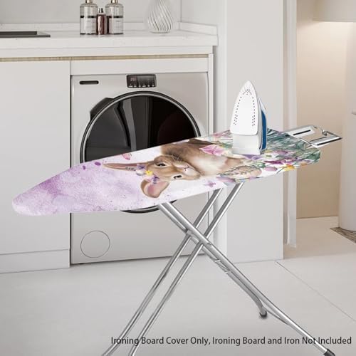 Bunny Tulip and Easter Eggs Ironing Board Cover and Pad - Image 2