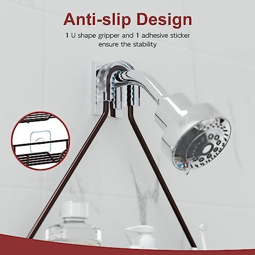 TreeLen Shower Caddy over Shower Head Hanging Bathroom Caddy - Image 4