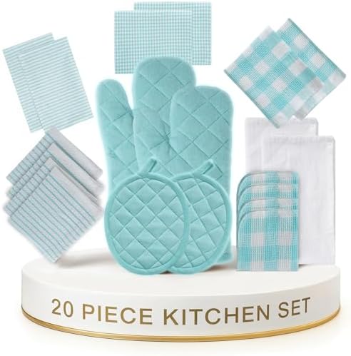 LANE LINEN Kitchen Towels and Dishcloths Sets by LaneLinen