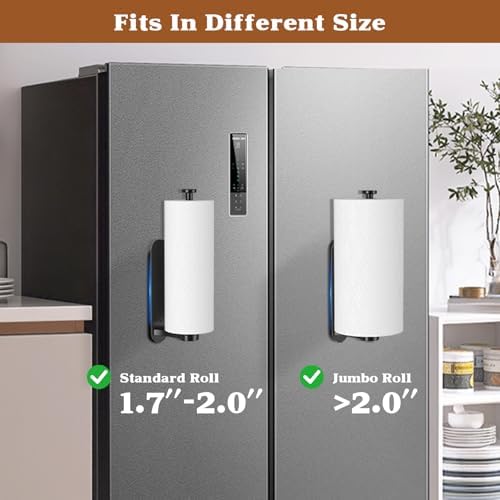 Magnetic Paper Towel Holder for Fridge, One-Hand Tear, Fits Mega Rolls - Image 5