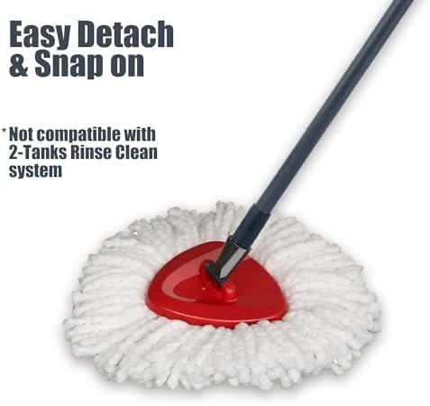homsis 6+1 Pack Mop Replace Head and Base Replacement - Image 3