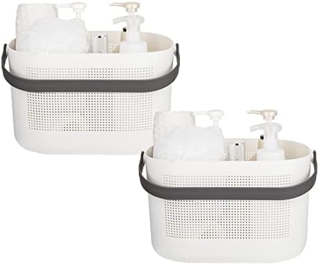 Plastic Portable Shower Caddy Basket, Storage Organizer, 2 Pack by UUJOLY