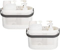 Plastic Portable Shower Caddy Basket, Storage Organizer, 2 Pack by UUJOLY
