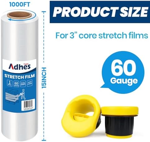 ADHES Heavy Duty Shrink Wrap Roll, Stretch Wrap Stretch Film - Image 5