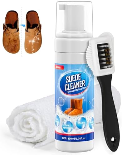 Jevvu Suede Shoe Cleaner, 6.76 fl oz Suede and Nubuck Cleaning Kit by Jevvu