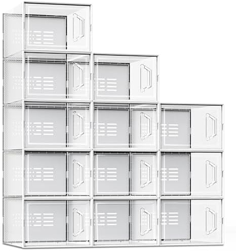 SEE SPRING X-Large Shoe Storage Box Fit Size 11, Space Saving Sneaker Shoe Rack by SEESPRING