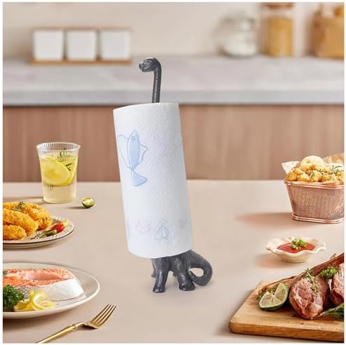 Cast Iron Dinosaur Paper Towel Holder by mozhixue