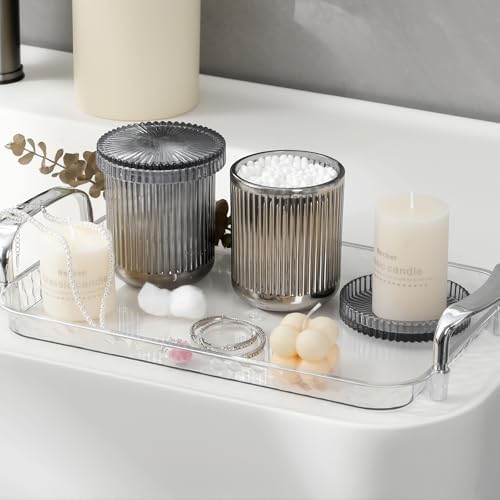 rejomiik 2 Pack Qtip Holder Glass Apothecary Jars - Image 4