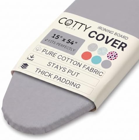 Extra Thick Ironing Board Cover 15x54 Standard Size, Padded Heat Reflective by COTTYHOME