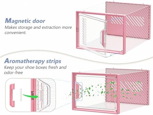 SIMPDIY XL Clear Shoe Storage Boxes, Stackable Shoe Organizer - Image 5