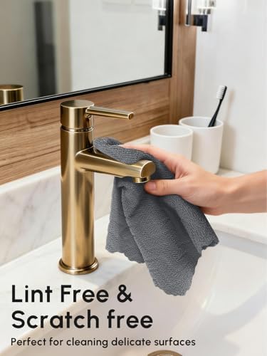 Microfiber Cleaning Cloths Roll 75 Pack 12x12 Inch Lint Free - Image 4