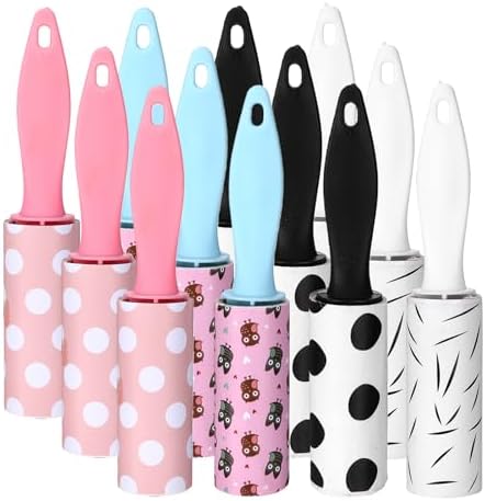 12 Pcs Mini Lint Roller Travel Size Portable Travel Lint Roller by Unknown