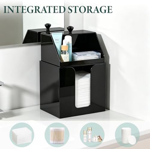 Anyoifax Disposable Facial Towels Storage Double Layer Acrylic Box - Image 5