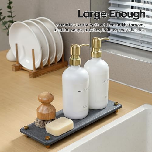 Kitchen Sink Caddy Water Absorbing Stone Drying Tray, Diatomite Bathroom Sink - Image 7