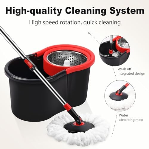 Spin Mop and Bucket, Mop and Bucket - Image 4