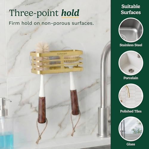 Cuisinart Metal Sponge Holder for Kitchen Sink, 7.25"x2.75"x3.25" - Image 3