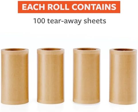 Full Circle Clean Ocean Lint Roller Refills, Unbleached Paper Refill Sheets - Image 2