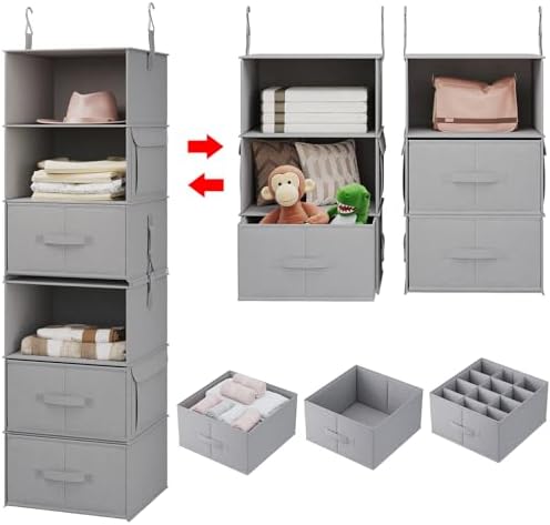6-Shelf Hanging Closet Organizer by Vailando