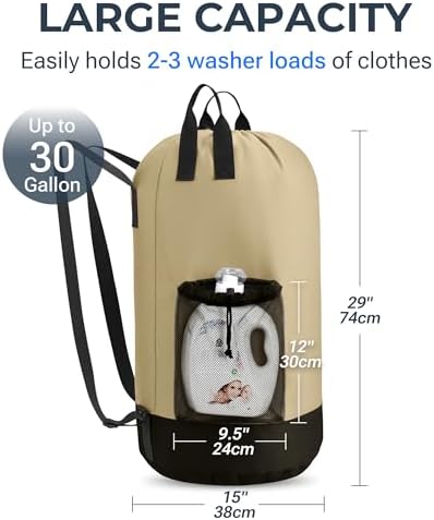 Travel Heavy Duty Backpack Laundry Bag - Image 6
